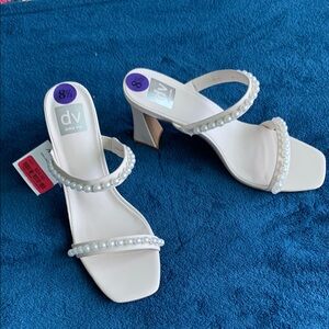 DV by Dolce Vita Cream Heels (3.5”) with Elegant Design